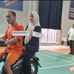 Rekonstruksi pembunuhan yang berlangsung di Mapolres Kediir. Foto: Ist