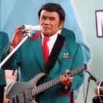 Rhoma Irama berdangdut menghibur kader Partai Idaman. foto: detik.com