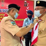 Gerakan Pramuka Gugus Depan (Gudep) Nomor 1601 Lembaga Pemasyarakatan (Lapas) Narkotika Kelas IIA Pamekasan resmi dikukuhkan, Kamis (2/9/2021). (foto: ist)