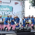 ATRAKTIF: Peserta Lomba Patrol yang digelar oleh KPU Sidoarjo. Foto: ist