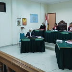 Persidangan via Vicon di PN Trenggalek.