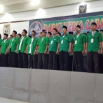 Para pengurus Ansor Tuban saat dilantik.