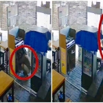 Tangkapan layar CCTV aksi pencurian tabung gas di warkop yang berada di Jl. Mojo III/16