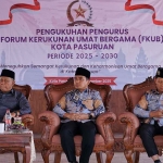Wali Kota Pasuruan saat menghadiri pengukuhan FKUB Kota Pasuruan 2025-2030.