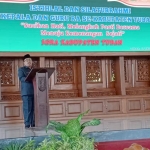 Kepala Kemenag Tuban Sahid, saat memberikan sambutan dalam acara silaturrahim guru RA se-Kabupaten Tuban.