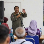 Kepala Satpol PP Kota Kediri, Paulus Luhur Budi Prasetya, saat memberi sambutan. Foto: Ist