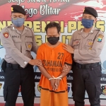 Pelaku pencabulan diamankan di Mapolres Blitar.