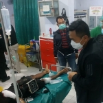 Korban saat berada di RSUD Jombang.