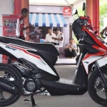 Motor korban gendam yang terjadi di gerdu laut dan dibuang di alun-alun Semarang. 