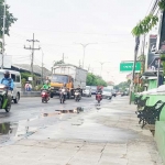 Trotoar di kawasan Bagil yang akan dipercantik.