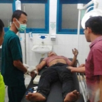 Korban saat menjalani perawatan di IRD RSUD dr. Darsono, Pacitan. 
