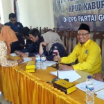 Ketua Golkar Gresik Ahmad Nurhamim bersama jajaran pengurus saat verifikasi faktual.