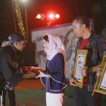 Aumi Bachsin dalam salah satu acara Glinggang Village Fest Ponorogo, Jawa Timur, Sabtu (24/3/2018). Foto: istimewa/bangsaonline.com