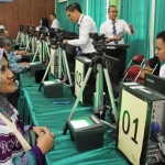 Sebanyak sebelas titik biometrik telah disiapkan oleh PPIH Embarkasi Surabaya. foto: ist