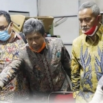 Plh. Sekda Kabupaten Pamekasan Ajib Abdullah saat memimpin rombongan studi tiru ke Kabupaten Soppeng.