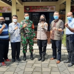 Kapolsek Sedati Iptu Agnis J Manurung, Danramil Sedati Kapten Inf. Muh. Nuri, Kanit Intel Polsek Sedati bersama Tokoh Agama Nasrani di wilayah Kecamatan Sedati, Kabupaten Sidoarjo.