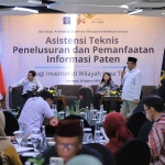 Asistensi Teknis Penelusuran dan Pemanfaatan Informasi Paten serta Drafting Paten bagi para inventor yang digelar Kanwil Kemenkumham Jatim.