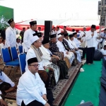 Bupati Sambari saat menyampaikan orasi politik untuk pemenangan Jokowi-Ma