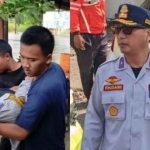 Petugas Dishub Gresik korban banjir luapan Kali Lamong saat dievakuasi warga. Foto kanan, Kepala Dishub Gresik, Khusaini.