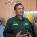 Kepala BPS Jember, Tri Erwandi, saat memberi keterangan kepada awak media.