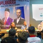 Diskusi yang digelar Forwas dengan menghadirkan perwakilan dari Diskominfo dan Komisi B DPRD Sidoarjo.