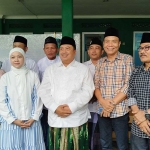 Pertemuan H. Warsubi dengan jajaran pengurus PKB dan Gerindra di Pondok Pesantren Mambaul Ma’arif Denanyar Jombang. Foto: AAN AMRULLOH/ BANGSAONLINE