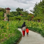 RTH Taman Candi yang menjadi tujuan warga Kota Ngawi.