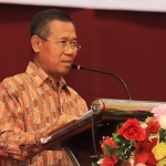 Sekretaris Daerah Kota Pasuruan Drs. H. Bahrul Ulum, M.M. saat membuka Bimtek SMKK.