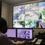 Area Traffic Control System (ATCS) atau Sistem Kendali Lalu Lintas Kendaraan milik Dishub Kota Kediri siap menyosialisasikan PPKM Darurat kepada masyarakat. foto: ist.
