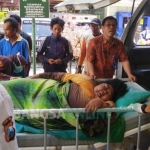 Kondisi Nurhidayati saat dibawa ke RSUD dr Soegiri Lamongan karena sesak nafas, beberapa waktu lalu.