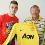 foto De Gea dan Sir Alex 