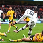 Marcus Rashford mencetak gol tunggal atas kemenangan MU melawan Wolves di pekan ke-18. 