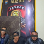 Tiga pelaku diamanka di Mapolres Batu