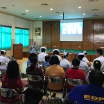 Suasana sosialisasi BPJSTKU di RSK Budi Rahayu.