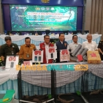Barang bukti satwa dilindungi yang dihadirkan dalam konferensi pers Polda Jatim