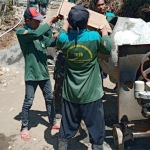 Pelaksanaan pengecoran jalan TMMD ke-106 tahun 2019 Kodim 0818 Kab. Malang di Desa Kedungsalam Kec. Donomulyo.