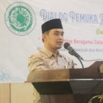 Wawali Mas Adi saat membuka dialog pemuka agama yang digelar MUI melalui FKUB Kota Pasuruan, Kamis (16/12/21).