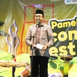 Bupati Pamekasan Kholilurrahman saat sambutan pembukaan Pamekasan Economic Fest 2026