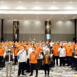 Suasana Rakor Bidang RR Pascabencana se-Jatim.