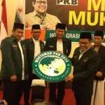 Cak Imin saat mensosialisasikan logo Muktamar PKB dengan tema utama Rahmatan lil alamin. Foto: detik.com