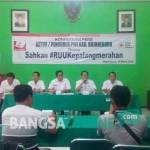 Jumpa pers di PMI Bojonegoro. foto: eky nurhadi/ BANGSAONLINE