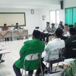 Suasana pertemuan Kapolres dengan pengurus PCNU Tuban. foto: GUNAWAN/ BANGSAONLINE