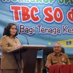 PJ Wali Kota Kediri Zanariah memberikan sambutan. Foto: Ist. 