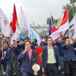Demo mahasiswa di DPR RI. Foto: detikcom