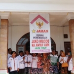 Ketua Umum Jaringan Kemandirian Nasional (Jaman), Iwan Dwi Laksono meresmikan Rumah Pemenngan Jokowi-Ma