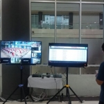 Persiapan pelaksanaan test CASN Kota Kediri, termasuk layar monitor untuk mengawasi peserta ujian.  foto: Ist