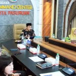 Wali Kota Pasuruan, Adi Wibowo, memaparkan 2 inovasi unggulan daerah di Kovablik Jatim 2025.