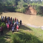 Embung bekas galian C, tempat lokasi tenggelamnya dua remaja asal Ngawi.