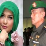 Arsetti Bilbina dan  Dandim Sidoarjo Letkol Kavaleri Rizeki Indrawijaya. Foto: lensa berita.net