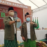Ketua DPC PKB Kabupaten Pasuruan terpilih H. Irsyad Yusuf dan Ketua Dewan Syuro KH. Mujib Imron.